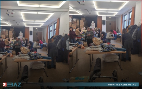 فولفسبورك الألمانية.. الجالية الكوردية تجمع 80 طناً من المواد الإغاثية والألبسة لعفرين وجنديرس