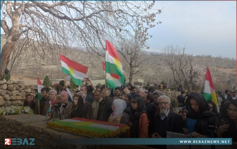 منظمة لالش للديمقراطي الكوردستاني - سوريا تزور مزار الخالدين في منطقة بارزان