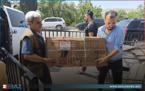 بارزاني الخيرية تقدم المساعدات لمستشفى السلام بعفرين