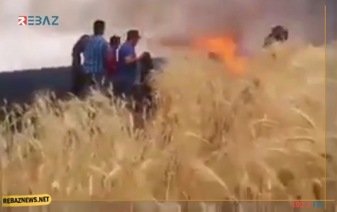 النار تحصد محاصيل موسم كامل في كوردستان سوريا