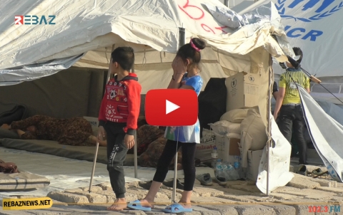 اللاجئون الواصلون حديثا الى مخيم بردرش يتحدثون عن اوضاعهم