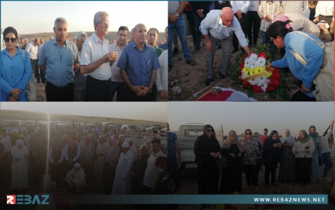 قيادة PDK-S تشارك مراسم مواراة الشخصية الوطنية إسماعيل ميرو الثرى في مسقط رأسه 