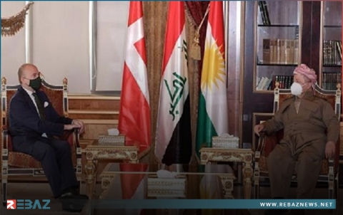 الرئيس بارزاني يستقبل السفير الدنماركي لدى العراق