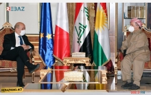  الرئيس بارزاني يستقبل وزير خارجية فرنسا