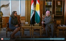 الرئيس بارزاني يعبر عن شكره لأمريكا على مساندتها ودعمها لإقليم كوردستان في الحرب ضد إرهابيي داعش الرئيس بارزاني يعبر عن شكره لأمريكا على مساندتها ودعمها لإقليم كوردستان في الحرب ضد إرهابيي داعش