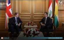 نيجيرفان بارزاني وزير الدولة البريطاني للشؤون الأمنية يناقشان آخر مستجدات الحرب على الإرهاب