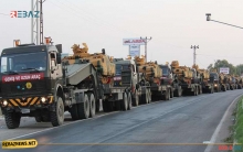 الجيش التركي يدفع بتعزيزات عسكرية إلى وحداته على الحدود السورية