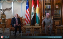 الرئيس بارزاني يستقبل توم باراك المبعوث الخاص للرئيس الأمريكي لشؤون العراق وسوريا الرئيس بارزاني يستقبل توم باراك المبعوث الخاص للرئيس الأمريكي لشؤون العراق وسوريا