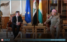 الرئيس بارزاني يستقبل سفير الاتحاد الأوروبي في العراق