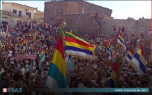 السويداء.. مظاهرة حاشدة شارك فيها المئات من الأهالي في مدينة شهبا 