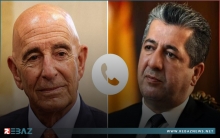 توم باراك يعزي مسرور بارزاني باستشهاد كوكبة من منتسبي البيشمركة