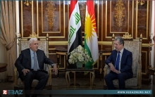 رئيس حكومة إقليم كوردستان یستقبل رئيس هيئة الحشد الشعبي