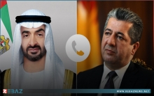 مسرور بارزاني ومحمد بن زايد آل نهيان يجريان اتصالا هاتفيا 