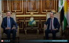 مسرور بارزاني يستقبل بكر السامرائي المستشار الخاص لرئيس الوزراء الاتحادي