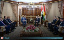 مسرور بارزاني يستقبل وفدا من مجموعة الصداقة الكندية-الكوردية في البرلمان الكندي