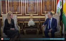رئيس حكومة إقليم كوردستان يستقبل القنصل العام البريطانية الجديدة لدى الإقليم