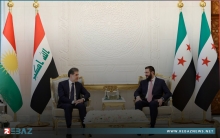 نيجيرفان بارزاني وأحمد الشرع يتبادلان وجهات النظر حول آخر مستجدات الأوضاع في المنطقة