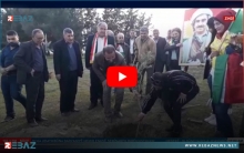 الحسكة.. ENKS يقوم بحملة تشجیر في ذكرى ميلاد البارزاني الخالد