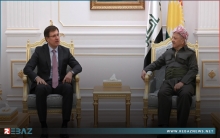الرئيس بارزاني يستقبل القنصل العام الروسي في أربيل مكسيم روبين